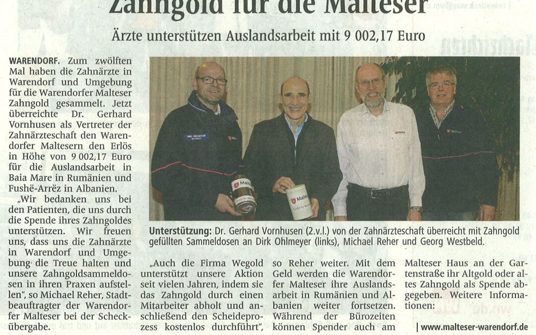 Zahngold für Malteser