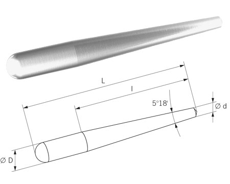 Endodotnie - Wurzelstift Adhäsionskopf Konisch