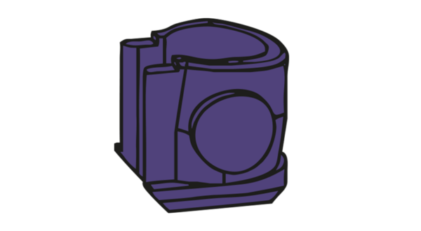 Mini-SG® Gelenk • Rotationseinsatz G • violett • 5er-Pack **Auslaufartikel**