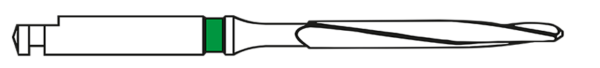 Wurzelstift CM Werkzeug • Trimmer Gr. 5 • grün