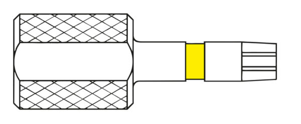 Rotex® Werkzeug • Steckschlüssel Gr. 2 • gelb