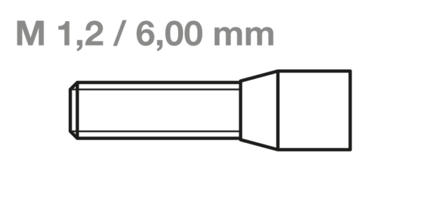 CM-Schraubensystem Innen6kant • Schraube O • M1,2 L6,00mm **Auslaufartikel**
