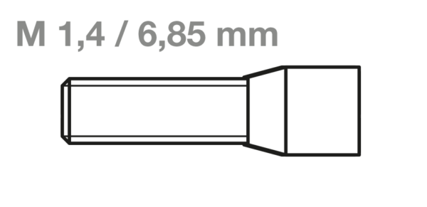 CM-Schraubensystem Innen6kant • Schraube O • M1,4 L6,85mm **Auslaufartikel**