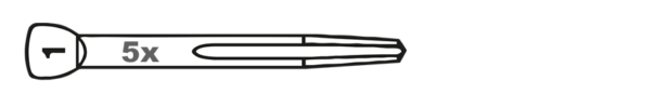 Wurzelstift CM • Flachkopf • Titan Gr. 1 (5er Pack)