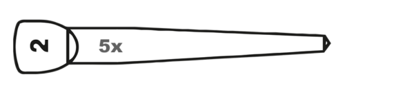 Wurzelstift Mooser • Flachkopf • Titan Gr. 2 • gelb (5er Pack)