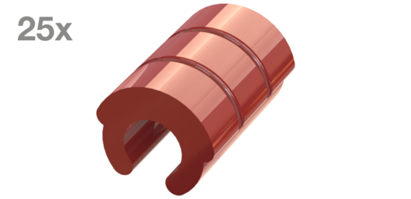 LV VER-HOR-OCAD • Matrize PP • rot • STANDARD • 25er Pack